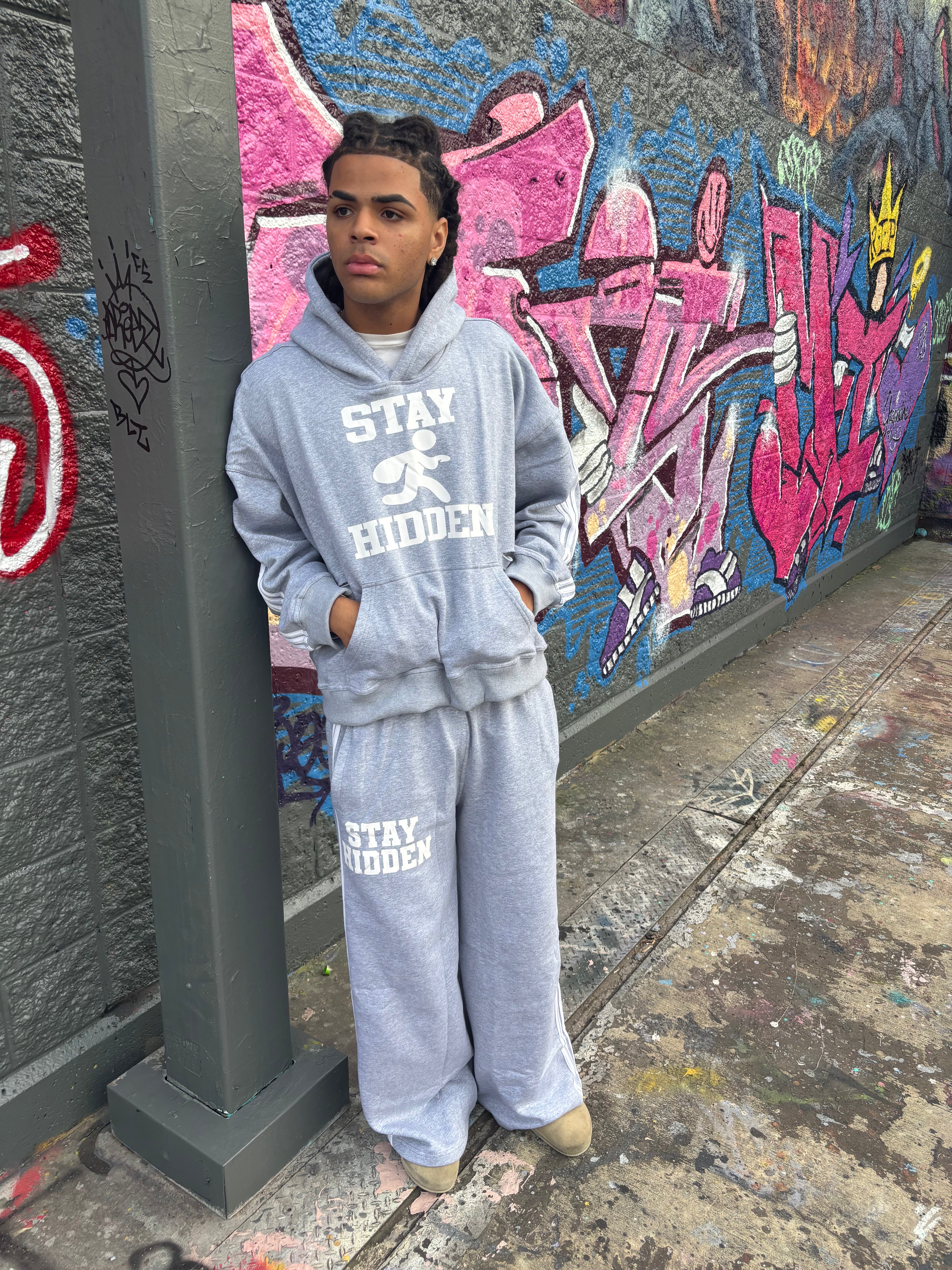 CRYPTIC GRAY STAY HIDDEN HOODIE